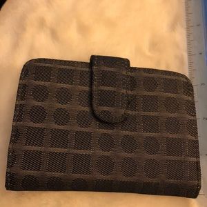 Small blue Jean patterned wallet